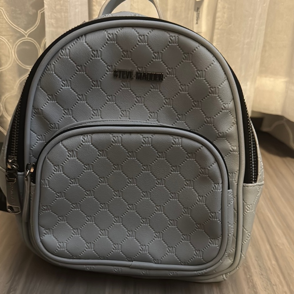 Steve Madden light blue mini Backpack
